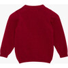 Little Christmas Pudding Sweater, Red - Sweaters - 3