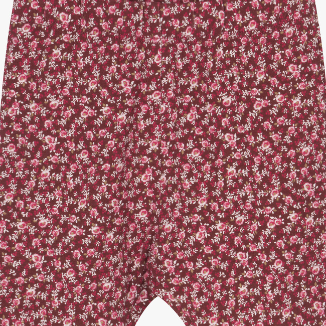 Little Louise Floral Leggings , Berry - Leggings - 3