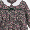 Little Louise Floral Jersey Dress, Forest Green - Dresses - 3
