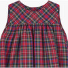 Little Scottie Tartan Pinafore, Red Tartan - Dresses - 4