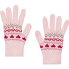 Childrens Fairisle Gloves, Pink Fairisle - Gloves - 1 - thumbnail