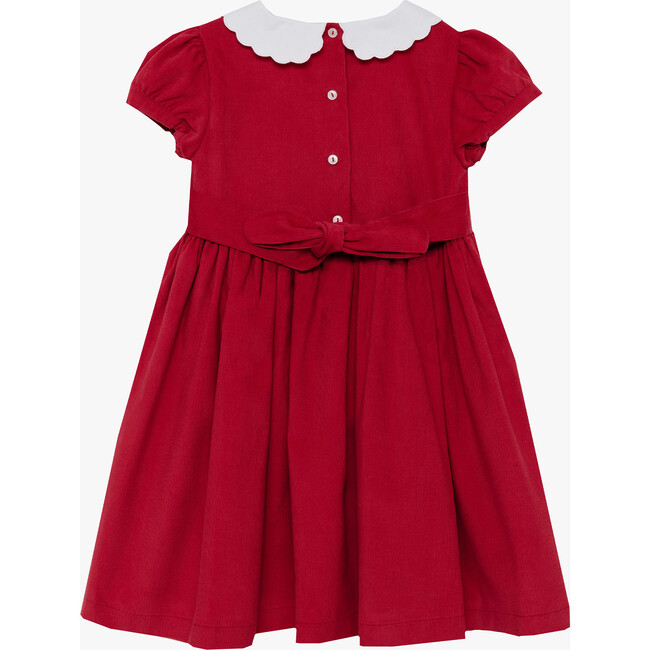 Jemima Petal Collar Dress, Red - Dresses - 3