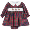 My First Christmas Dress, Red Tartan - Dresses - 1 - thumbnail
