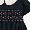 Charlotte Smocked Dress, Navy Tartan - Dresses - 4 - thumbnail