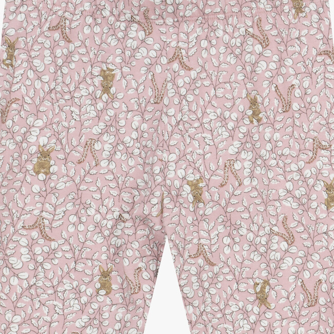 Woodland Bunny Leggings, Rose Pink - Leggings - 3