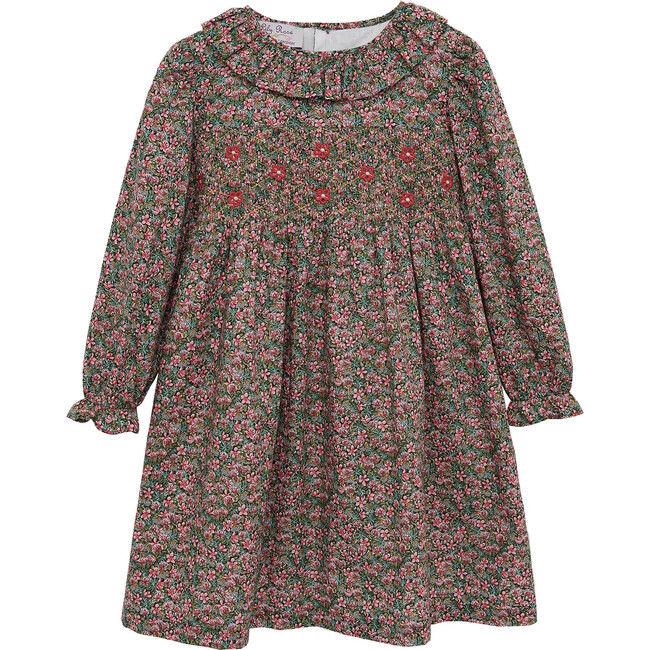 Robin Smocked Dress, Multi Floral - Dresses - 1
