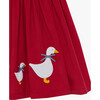 Jemima Petal Collar Dress, Red - Dresses - 4