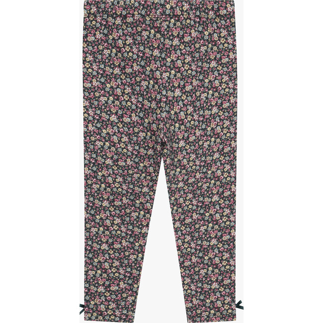Louise Floral Leggings , Forest Green