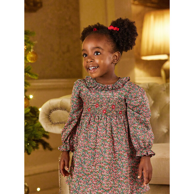 Robin Smocked Dress, Multi Floral - Dresses - 2
