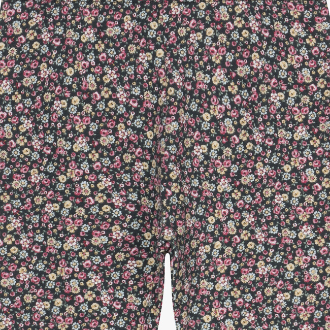 Louise Floral Leggings , Forest Green - Leggings - 3