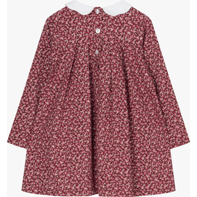 Louise Floral Jersey Dress, Berry