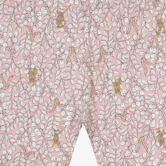 Little Woodland Bunny Leggings, Rose Pink - Leggings - 3