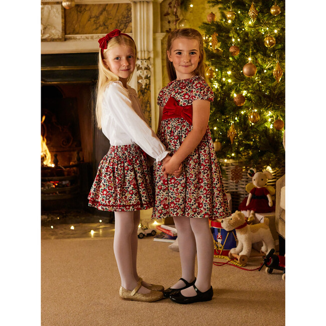 Betsy Bow Skirt, Red Betsy - Skirts - 2