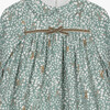 Little Woodland Bunny Floaty Dress, Soft Green - Dresses - 3 - thumbnail