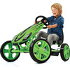 Hauck Speedster Pedal Go Kart (Green) 10 inch EVA Wheels, Sporty Steering Wheel - Ride-On - 4 - thumbnail