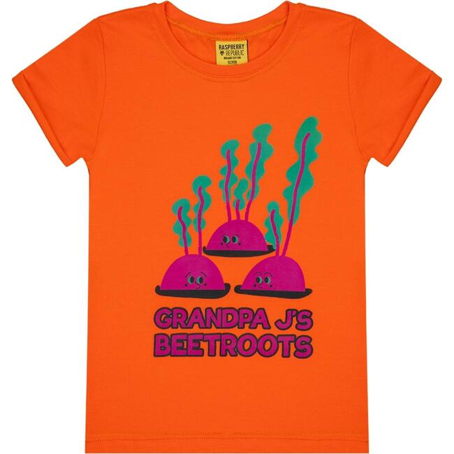Short Sleeve T-Shirt, Beetroot Patch Orange