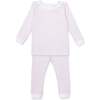 Ava Pima Cotton Pajama Pant Set, Pink Tiny Vine - Pajamas - 1 - thumbnail