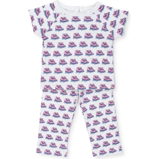 Molly Doll Pima Cotton Pant Set, Let's Roll Pink