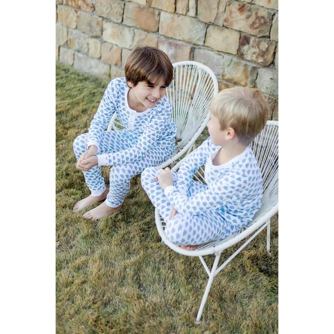 Jack Pima Cotton Pajama Pant Set, Let's Roll Blue - Pajamas - 5
