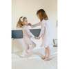 Ava Pima Cotton Pajama Pant Set, Pink Tiny Vine - Pajamas - 4