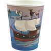 8oz Pirate Paper Party Cups, Set of 8 - Tableware - 1 - thumbnail