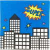 Red Super Hero Disposable Paper Party Napkins, Set of 20 - Tableware - 1 - thumbnail