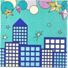 Mint Super Hero Disposable Paper Party Napkins, Set of 20 - Tableware - 1 - thumbnail