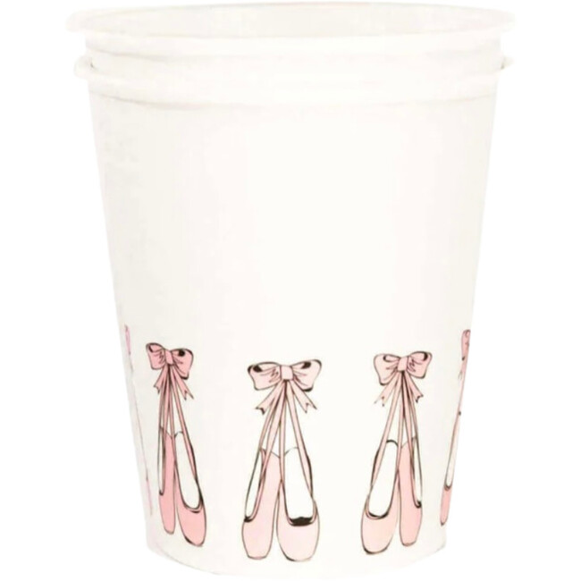 8oz Ballerina Paper Party Cups, Set of 8