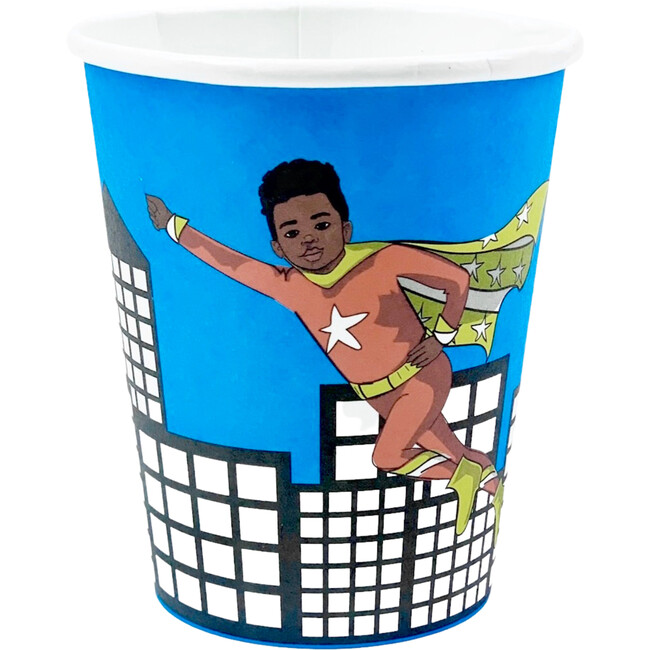 8oz Red Super Hero Paper Party Cups, Set of 8