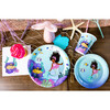 Small Mermaid Paper Party Plates, Set of 8 - Tableware - 3