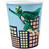 8oz Green Super Hero Paper Party Cups, Set of 8 - Tableware - 1 - thumbnail