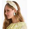 Women's Beaded Birthday Cake Knotted Headband, Beige - Hair Accessories - 2 - thumbnail