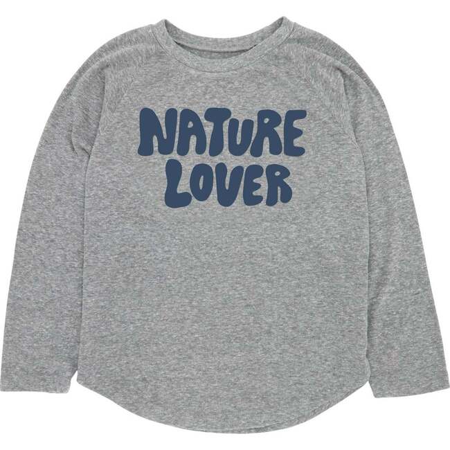 Nature Lover Long Sleeve Tee, Grey