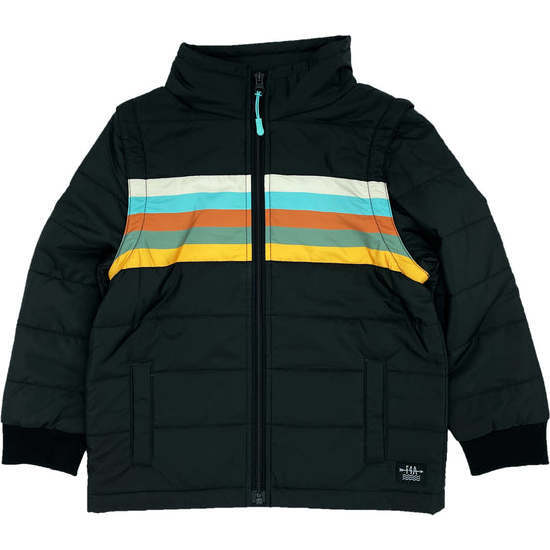 First Light Puffer Jacket/Vest, Black - Coats - 1