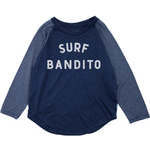 Surf Bandito Long Sleeve Raglan, Navy