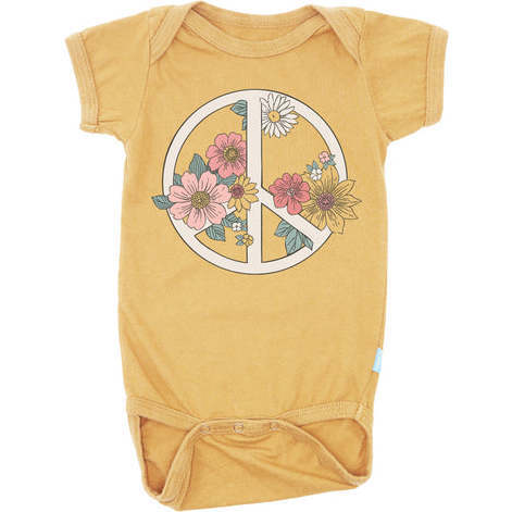 Cultivate Peace One Piece, Gold - Onesies - 1