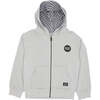 Check Mate Zip Hoodie, Grey - Jackets - 1 - thumbnail