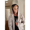 Check Mate Zip Hoodie, Grey - Jackets - 2