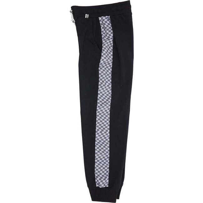 Check Mate Jogger, Black - Sweatpants - 3