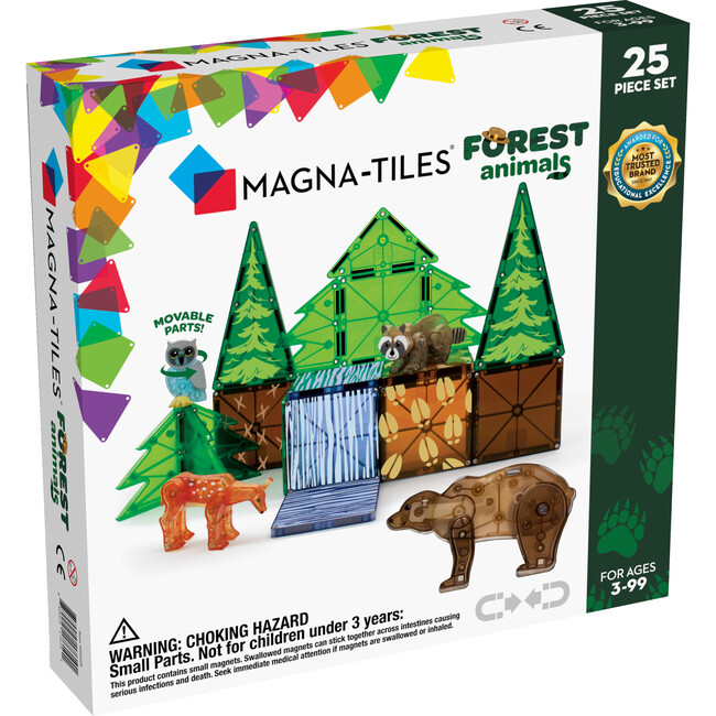 Magna-Tiles Forest Animals 25-Piece Set - STEM Toys - 2