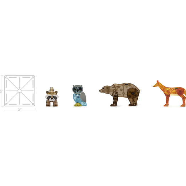 Magna-Tiles Forest Animals 25-Piece Set - STEM Toys - 5