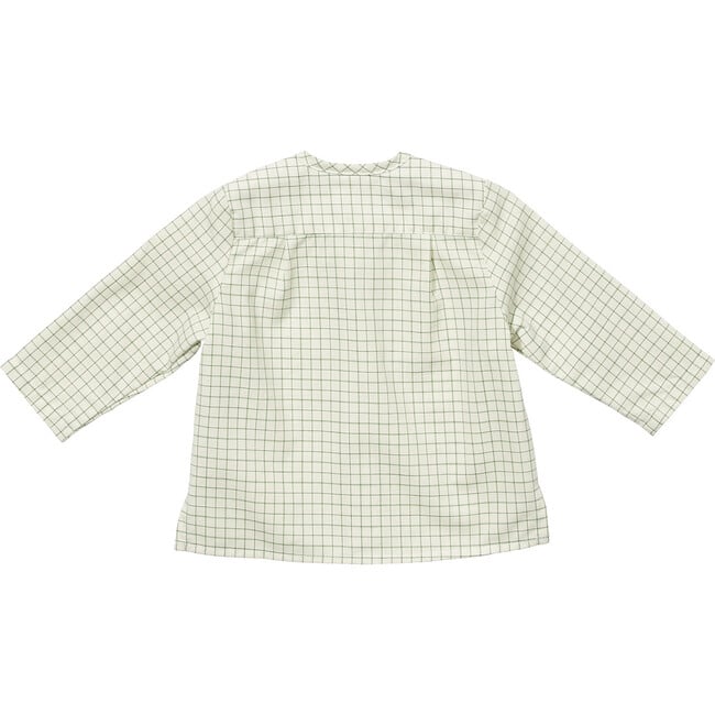 Lupo Baby Shirt, Green Tattersall - Shirts - 3