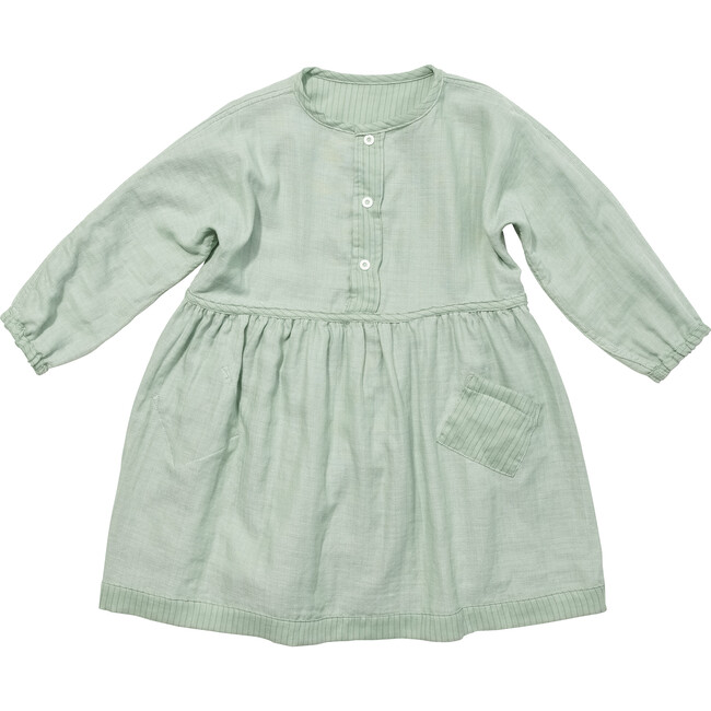 Cecil Dress, Green Herringbone - Dresses - 4