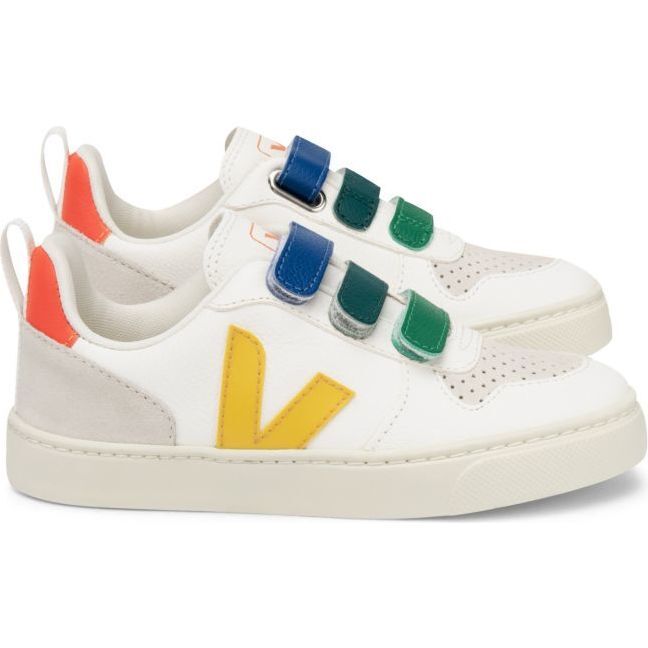 Small V-10 Velcro Extra-White Multicolor Sneakers, Multi - Sneakers - 1