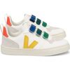 Small V-10 Velcro Extra-White Multicolor Sneakers, Multi - Sneakers - 1 - thumbnail