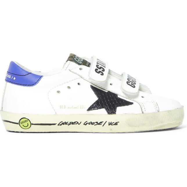 Old School Phyton Print Sneakers, White - Sneakers - 1