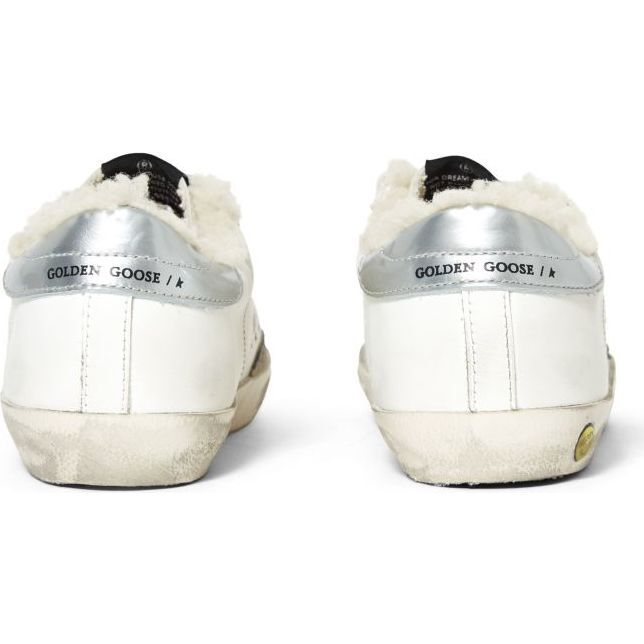 Old School Shearling Sneakers, White - Sneakers - 5