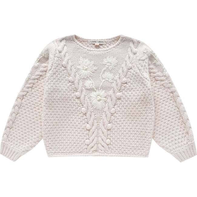 Acacia Cream Pullover, Ecru - Sweaters - 1