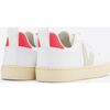 Small V-10 Lace Sneakers, White - Sneakers - 3