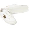 May Leather Upper Leopard Sneakers, White - Sneakers - 4